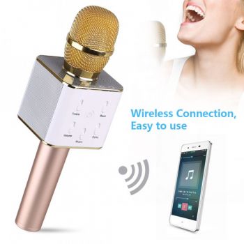 Q7 Mic With Bluetooth Speaker Sound System